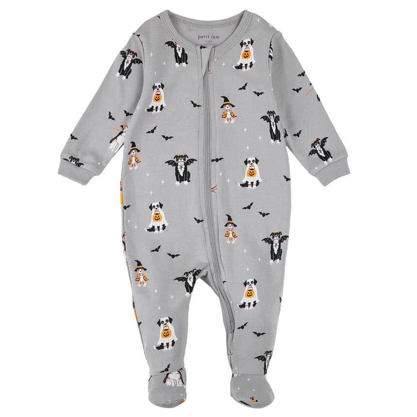 Pyjama Chiens Halloween 0-24mois-Petit Lem-Gris-0 m-LEM-26FRS13P22B-CLÉMENT