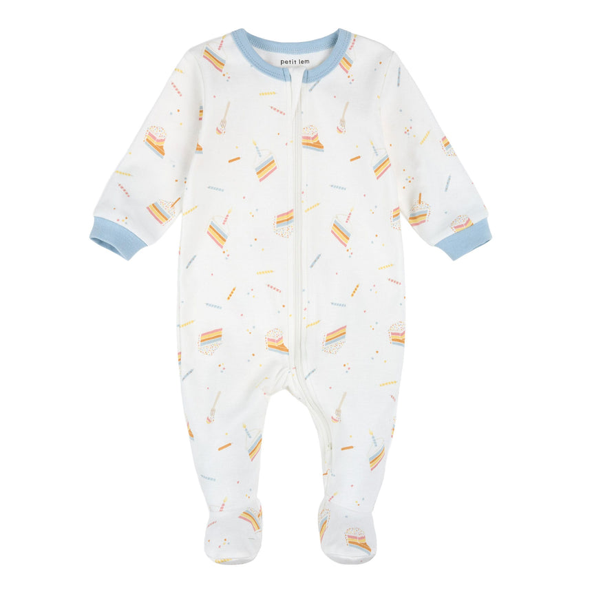 Pyjama Gâteau 0-24mois-Petit Lem-Ivoire-Nouveau-né-LEM-26SRS17P04B-CLÉMENT