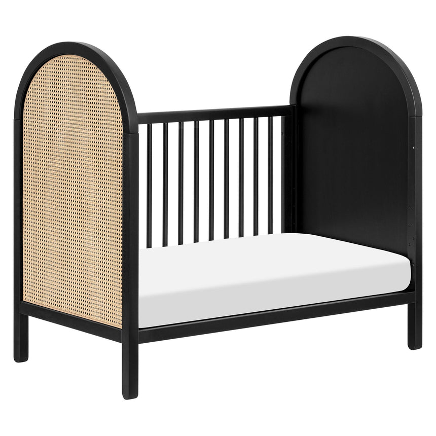 Couchette Convertible 3-en-1 Bondi Cane avec Kit de Conversion Lit pour Tout-petit - Noir / Rotin-Babyletto-LET-M25601BNC-CLÉMENT