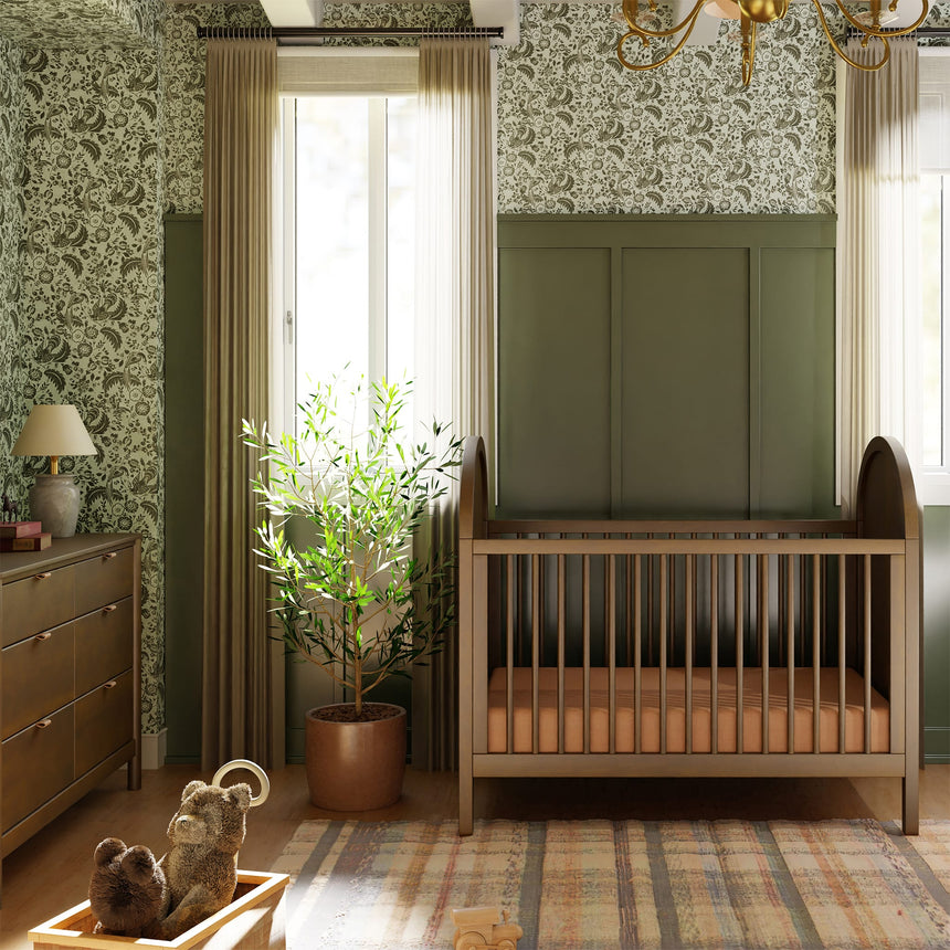 Couchette Convertible 3-en-1 Bondi avec Kit de Conversion Lit pour Tout-petit - Miel Rotin-Babyletto-LET-M25601NLNC-CLÉMENT