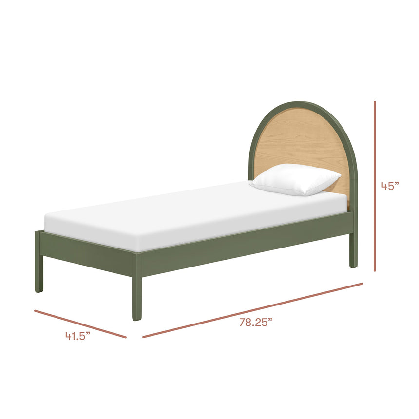 Lit simple Moab - Olive/Ash-Babyletto-LET-M30269OLSH-CLÉMENT