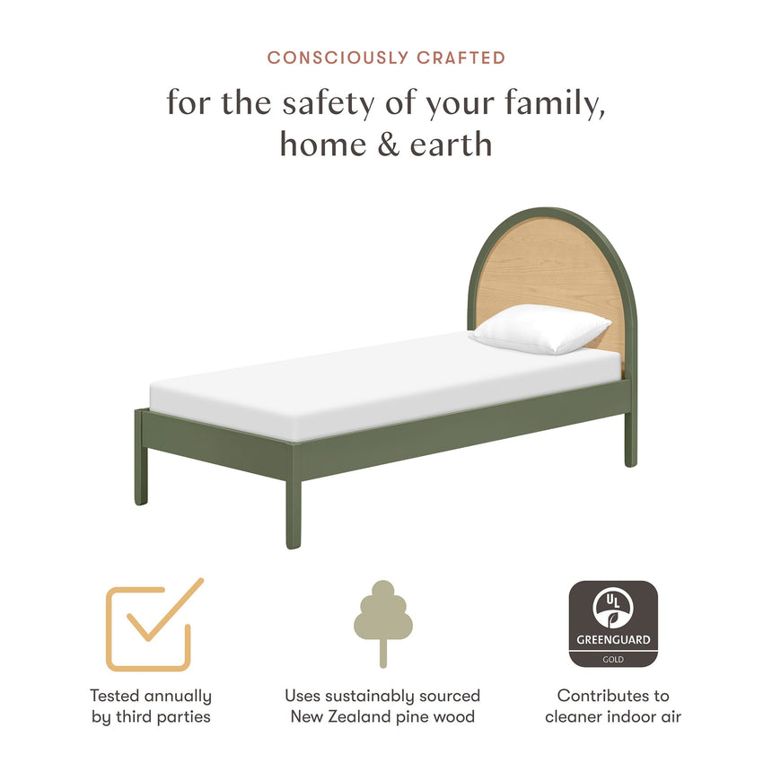 Lit simple Moab - Olive/Ash-Babyletto-LET-M30269OLSH-CLÉMENT