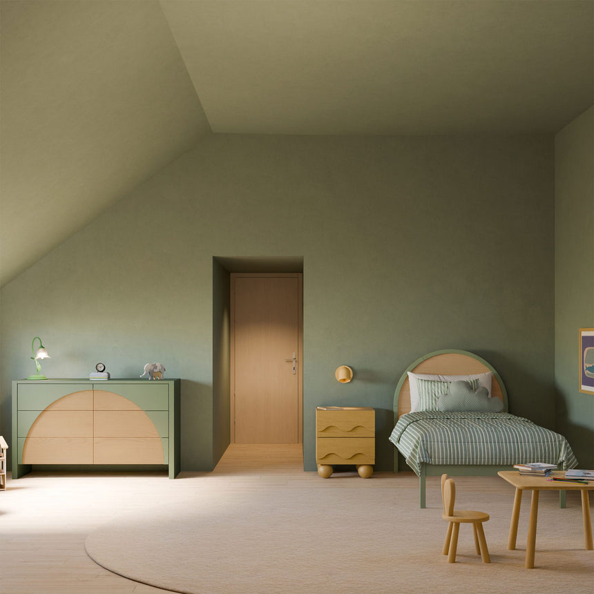 Lit simple Moab - Olive/Ash-Babyletto-LET-M30269OLSH-CLÉMENT