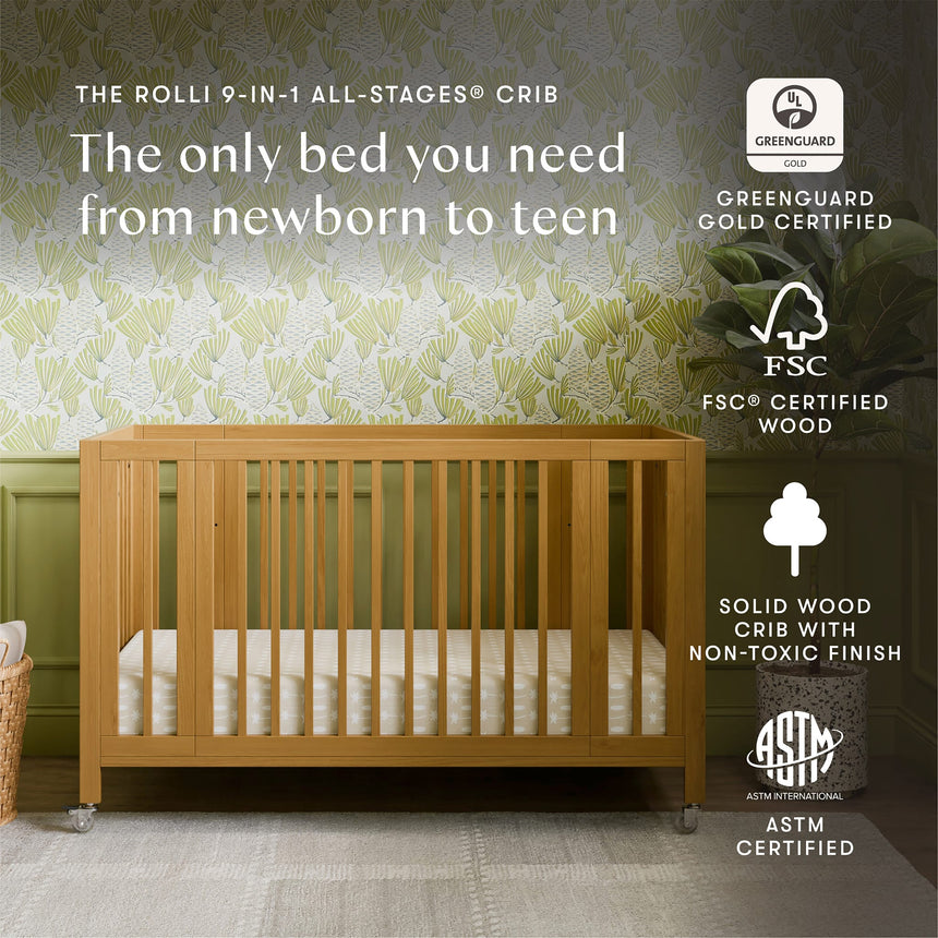 Couchette Convertible 9-en-1 Rolli - Miel-Babyletto-LET-M30880HY-CLÉMENT