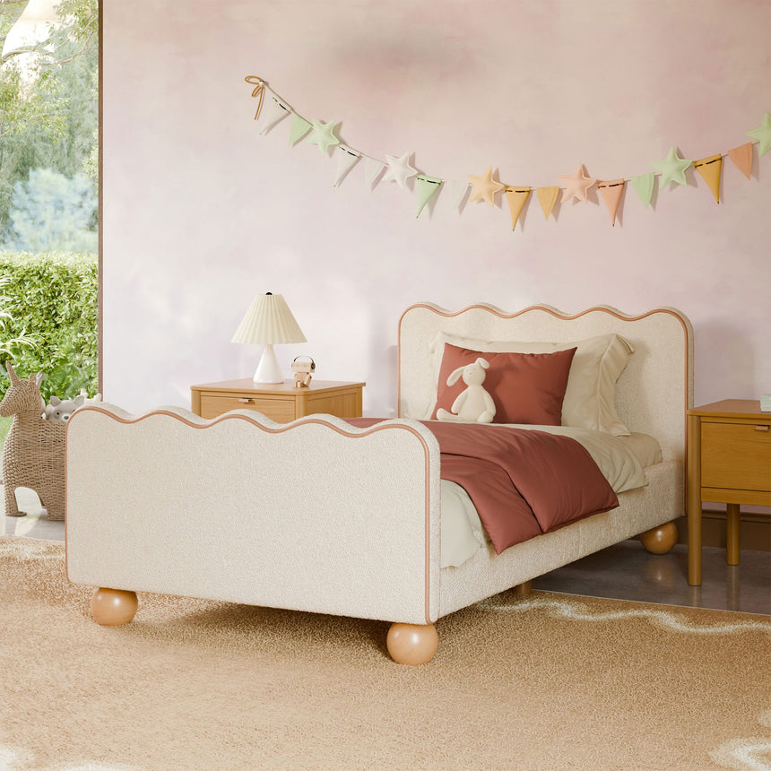 Lit Simple Rizo - Boucle Ivoire-Babyletto-LET-M31369PWBTAN-CLÉMENT