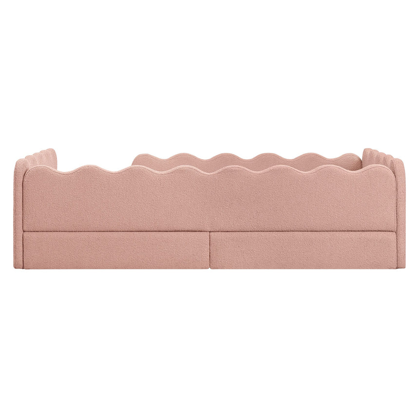 Lit Simple Rizo Inspiré Montessori - Boucle Rose-Babyletto-LET-M31376PRSB-CLÉMENT