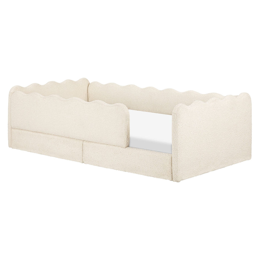 Lit Simple Rizo Inspiré Montessori - Boucle Ivoire-Babyletto-LET-M31376PWB-CLÉMENT