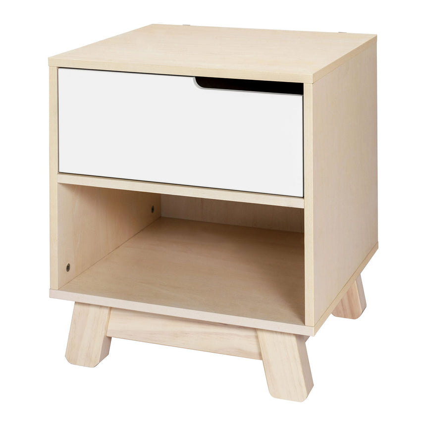 Table de Nuit Hudson avec port USB - Naturel Blanchi / Blanc-Babyletto-LET-M4260NXW-CLÉMENT