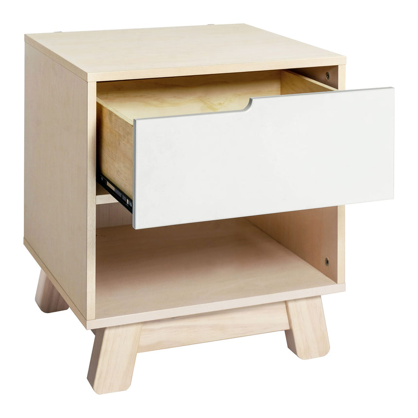 Table de Nuit Hudson avec port USB - Naturel Blanchi / Blanc-Babyletto-LET-M4260NXW-CLÉMENT