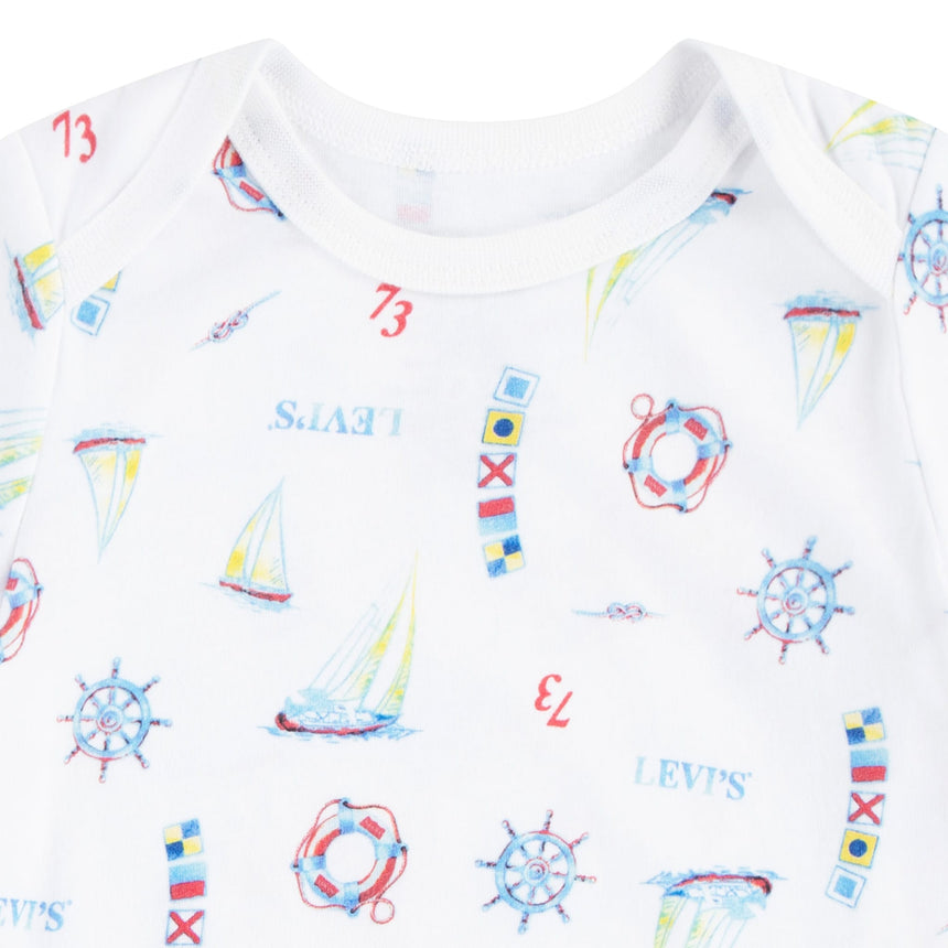 Ensemble Salopette Sailing 12-24mois-Levis-LEV-61M686-WIT-CLÉMENT