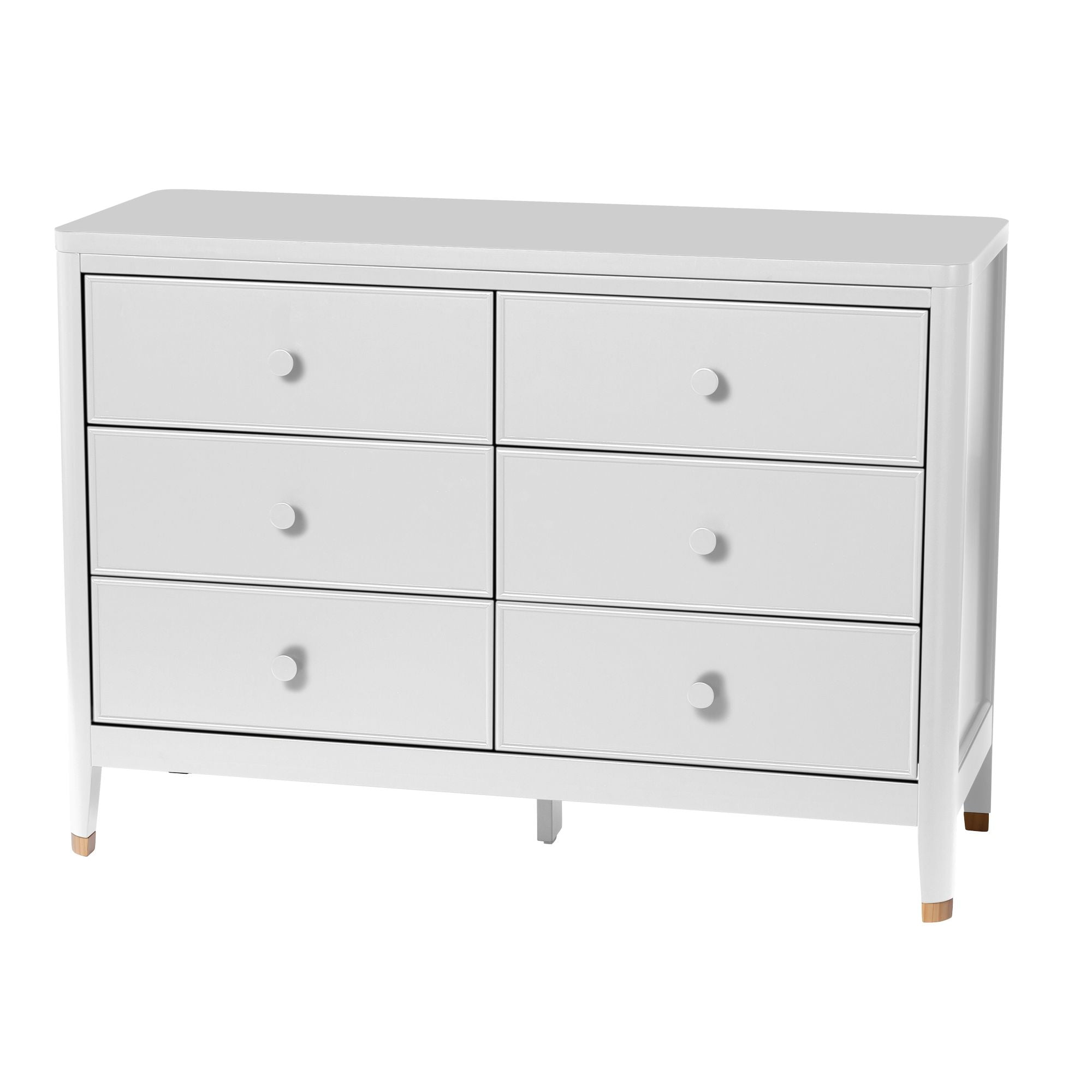 Aster 6 Drawers Dresser - White – CLÉMENT