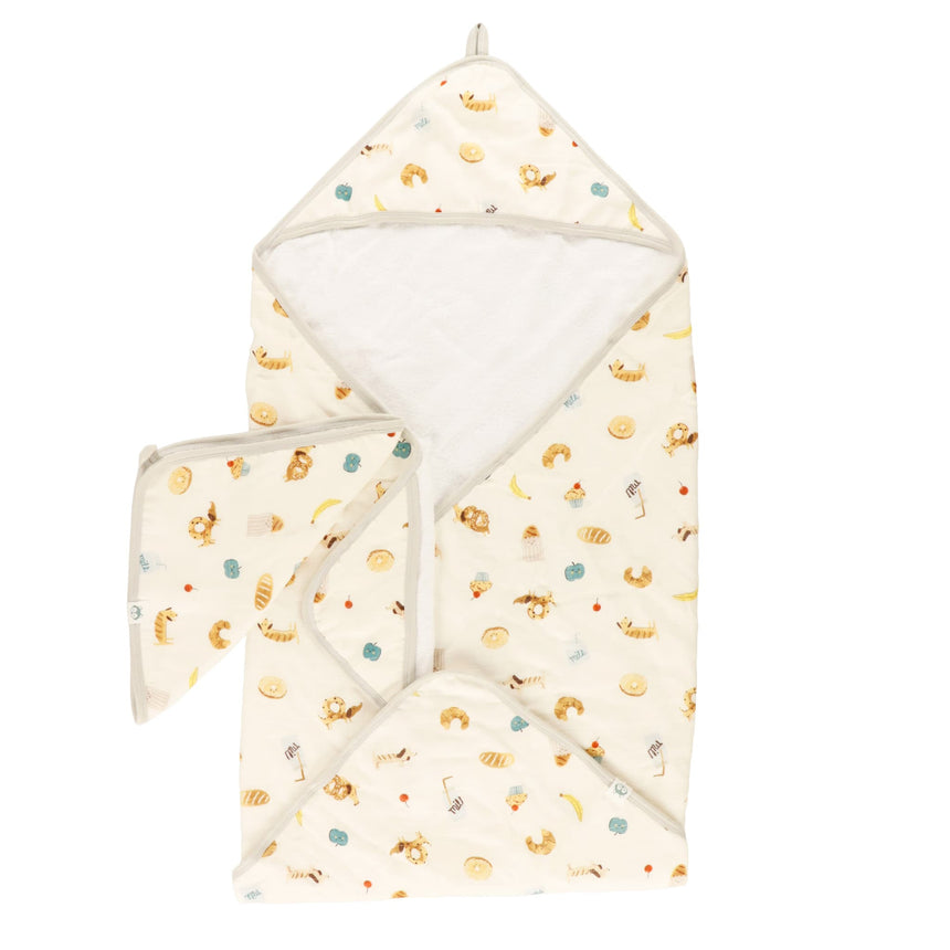 Ensemble Serviette à Capuchon - Déjeuner-Loulou Lollipop-LLP-TWFBK-CLÉMENT