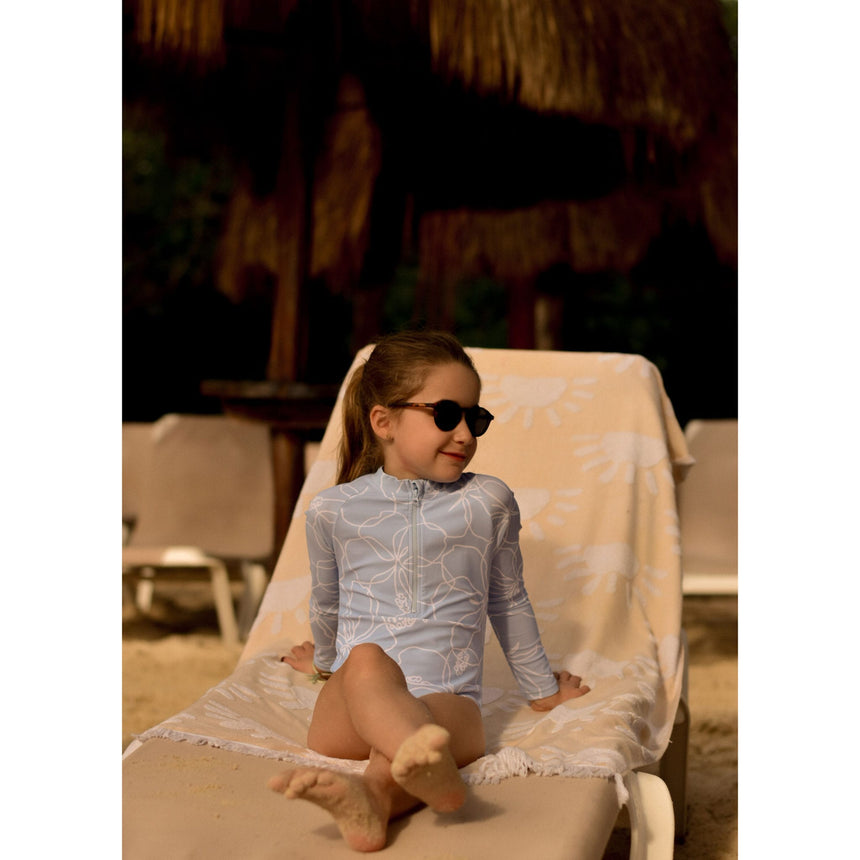 Maillot UV Manches Longues Hibiscus 2-14ans