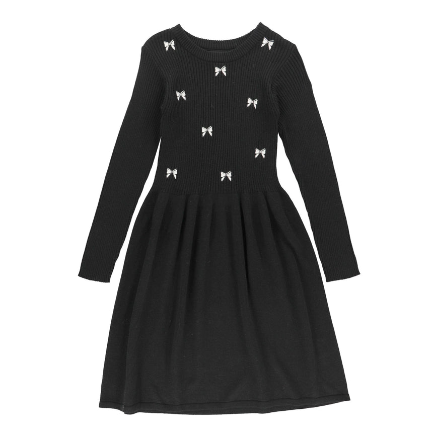 Robe Tricot Boucles Romance 7-14ans-Look-Noir-S-LOK-2253420C-NOI-CLÉMENT