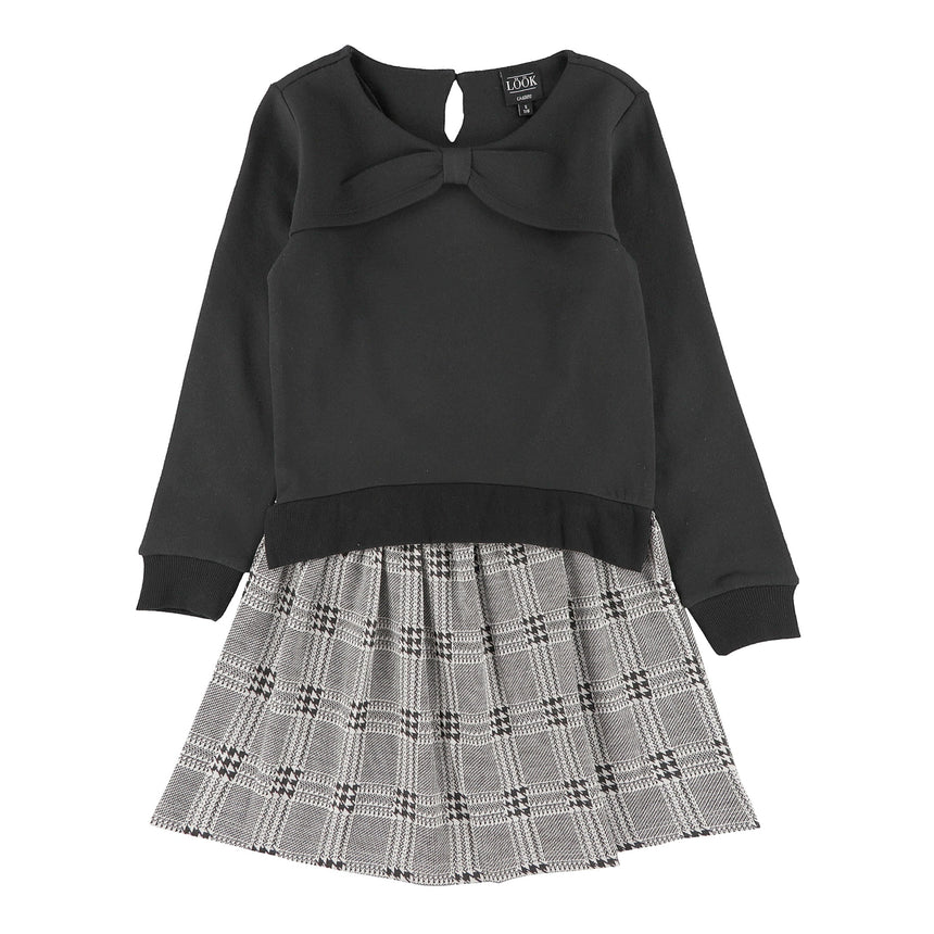 Robe Carreaux Romance 7-14ans-Look-Noir-S-LOK-2253423C-CLÉMENT