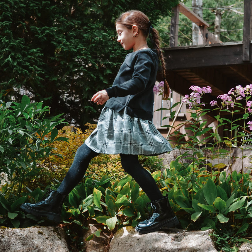 Robe Carreaux Romance 7-14ans-Look-LOK-2253423C-CLÉMENT