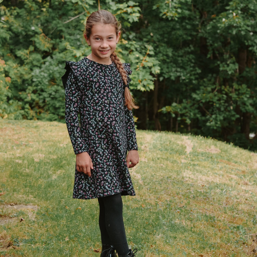 Robe Imprimée Fleurs Romance 7-14ans-Look-LOK-2253424C-NOI-CLÉMENT