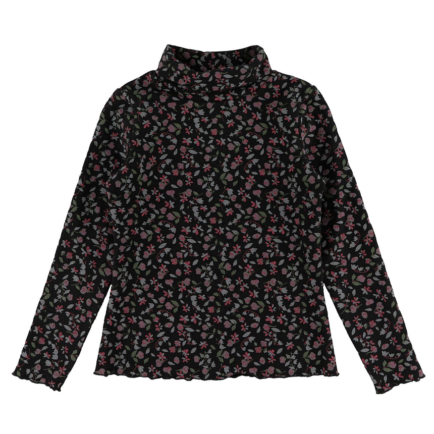 Col Roulé Fleurs Romance 7-14ans-Look-Noir-S-LOK-2253571C-NOI-CLÉMENT