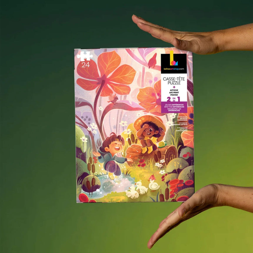 Casse-tête Pluie Enjouée 24 Morceaux-Lalita Art Shop-LRS-LASPZ-2411-CLÉMENT