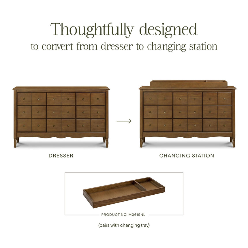 Bureau 9 Tiroirs Liberty - Noyer-Namesake-MDB-M7128NL-CLÉMENT