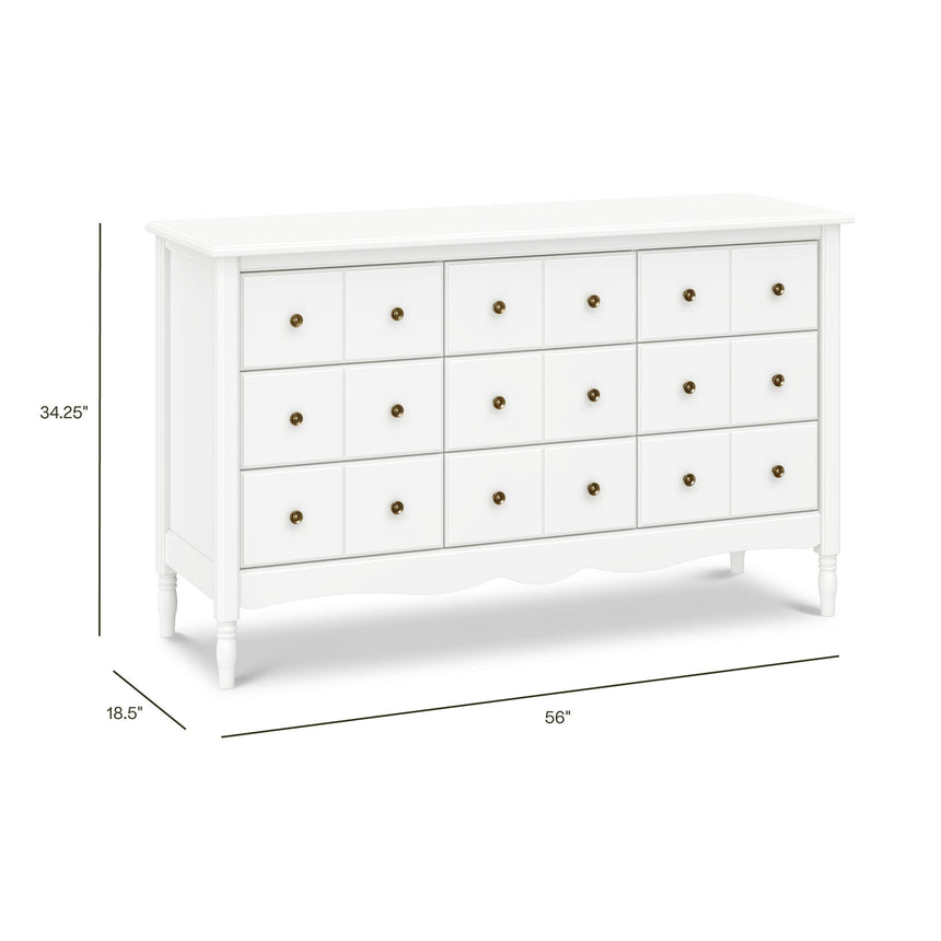 Bureau 9 Tiroirs Liberty - Blanc Chaud-Namesake-MDB-M7128RW-CLÉMENT