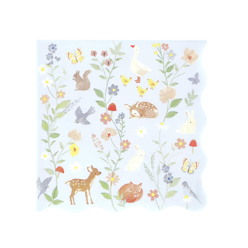 Serviettes Papier(16) Petits Animaux-Meri Meri-MME-298977-CLÉMENT