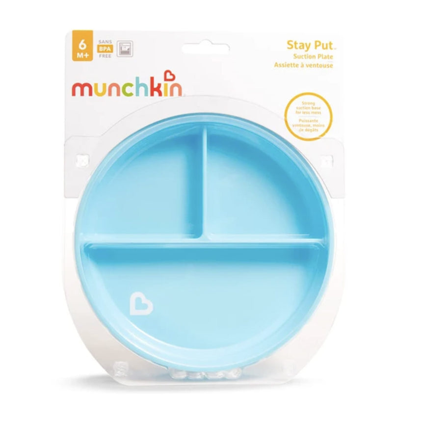 Assiette à Compartiment Ventouse - Bleu-Munchkin-MUN-28296-BLEU-CLÉMENT