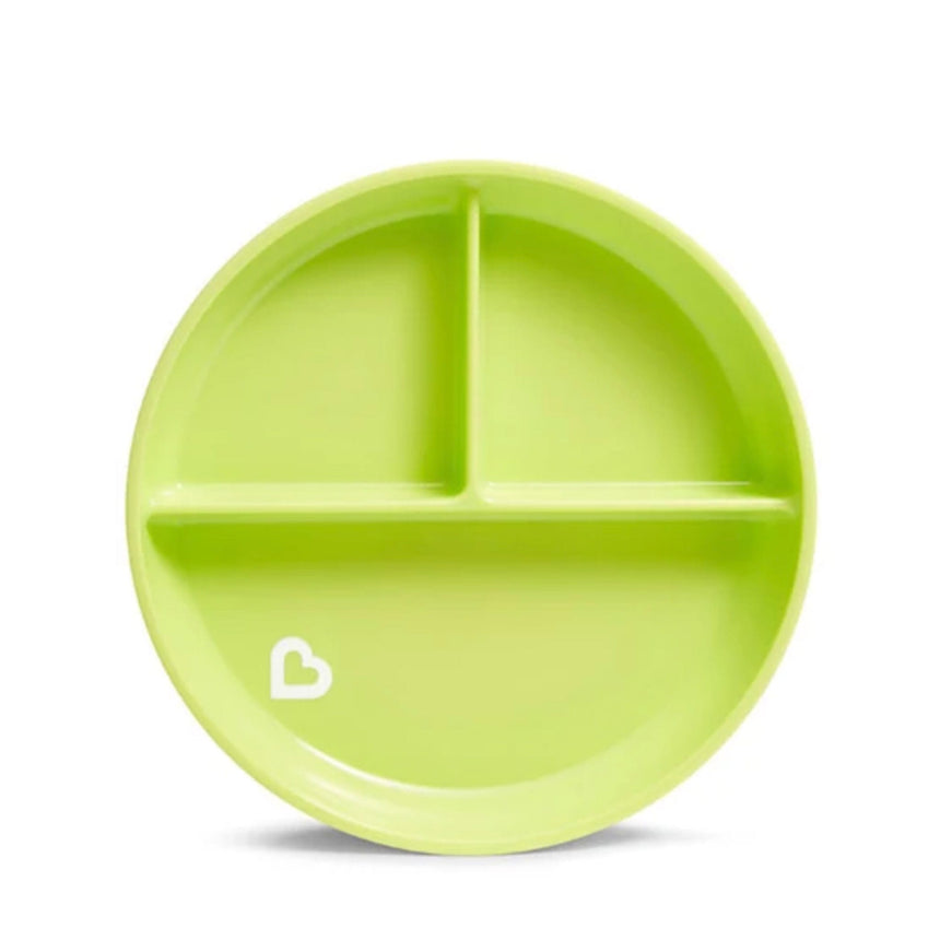 Assiette à Compartiment Ventouse - Vert-Munchkin-MUN-28296-VERT-CLÉMENT