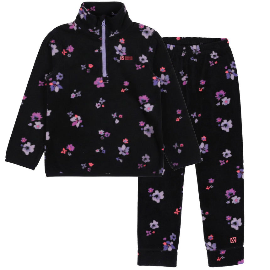Ensemble Polar Fleurs 2-14ans-Nano-Noir-2-NAN-BUWP604-F26-CLÉMENT
