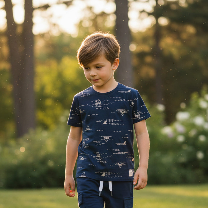 T-shirt Requins 2-8ans-Camp by Birdz-NAS-CLSPKB670-DB-CLÉMENT