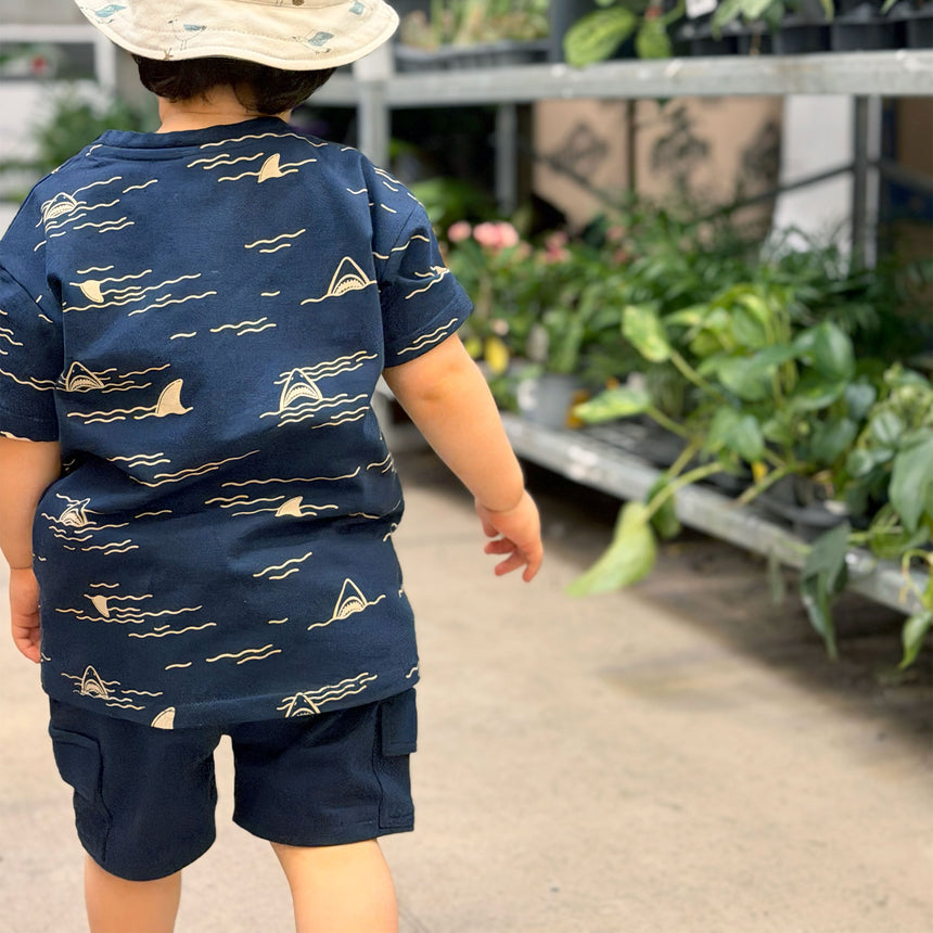 T-shirt Requins 2-8ans-Camp by Birdz-NAS-CLSPKB670-DB-CLÉMENT