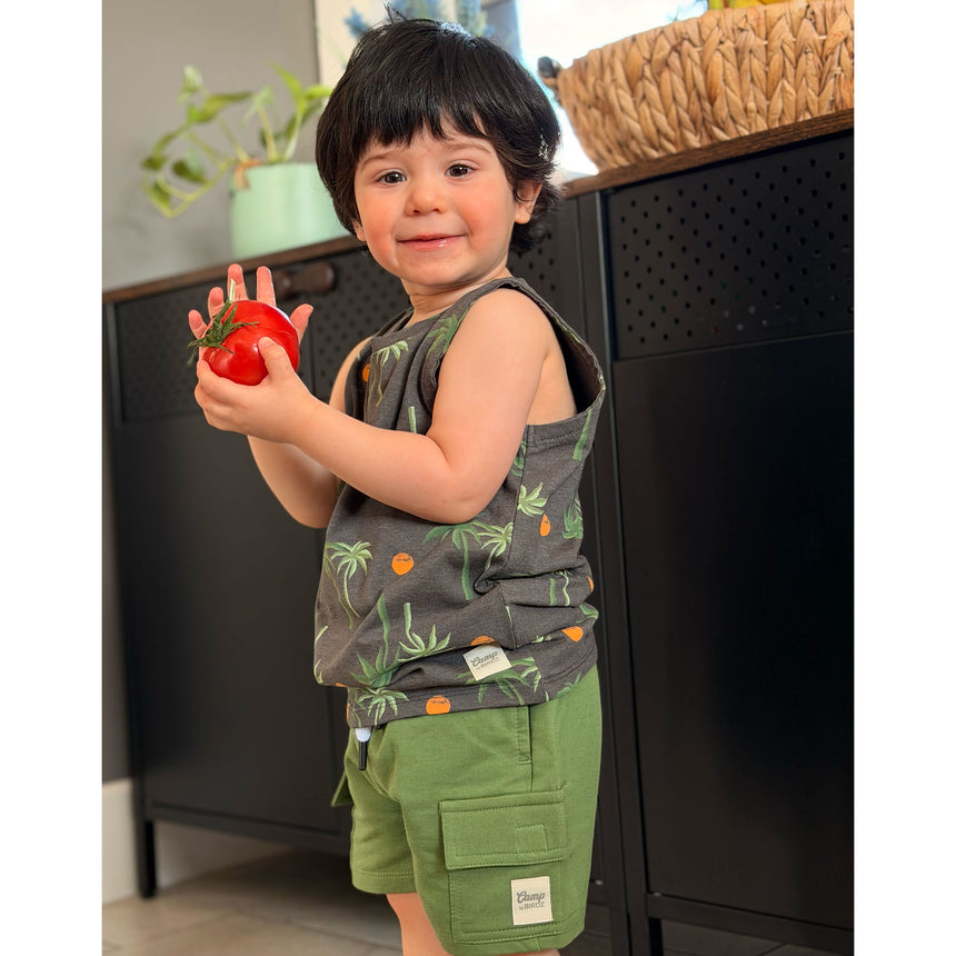 Short Cargo Vert 2-8ans-Camp by Birdz-NAS-CLSPKB673-DI-CLÉMENT