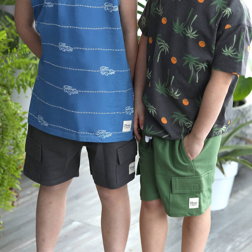 Short Cargo Vert 2-8ans-Camp by Birdz-NAS-CLSPKB673-DI-CLÉMENT