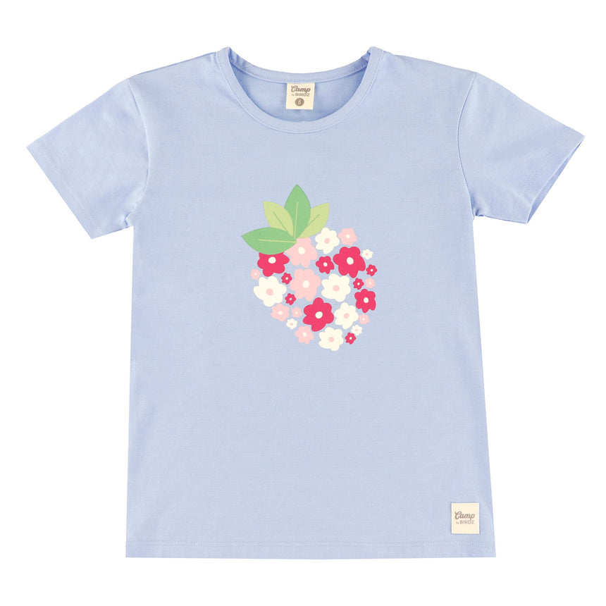 T-shirt Fraise 2-8ans-Camp by Birdz-Bleu-2-NAS-CLSPKG677-BL-CLÉMENT