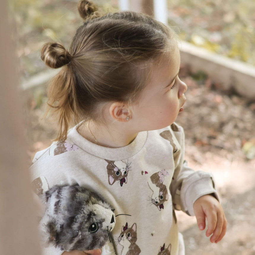 Gilet Ouaté Chats 2-8ans