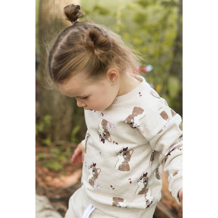 Gilet Ouaté Chats 2-8ans