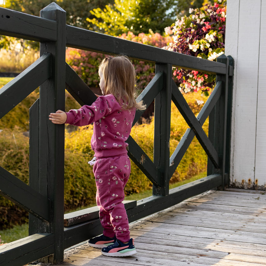 Gilet Ouaté Fleurs 2-8ans