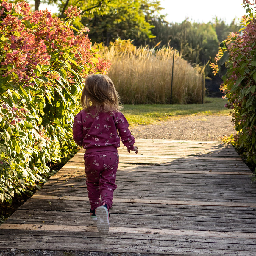 Gilet Ouaté Fleurs 2-8ans