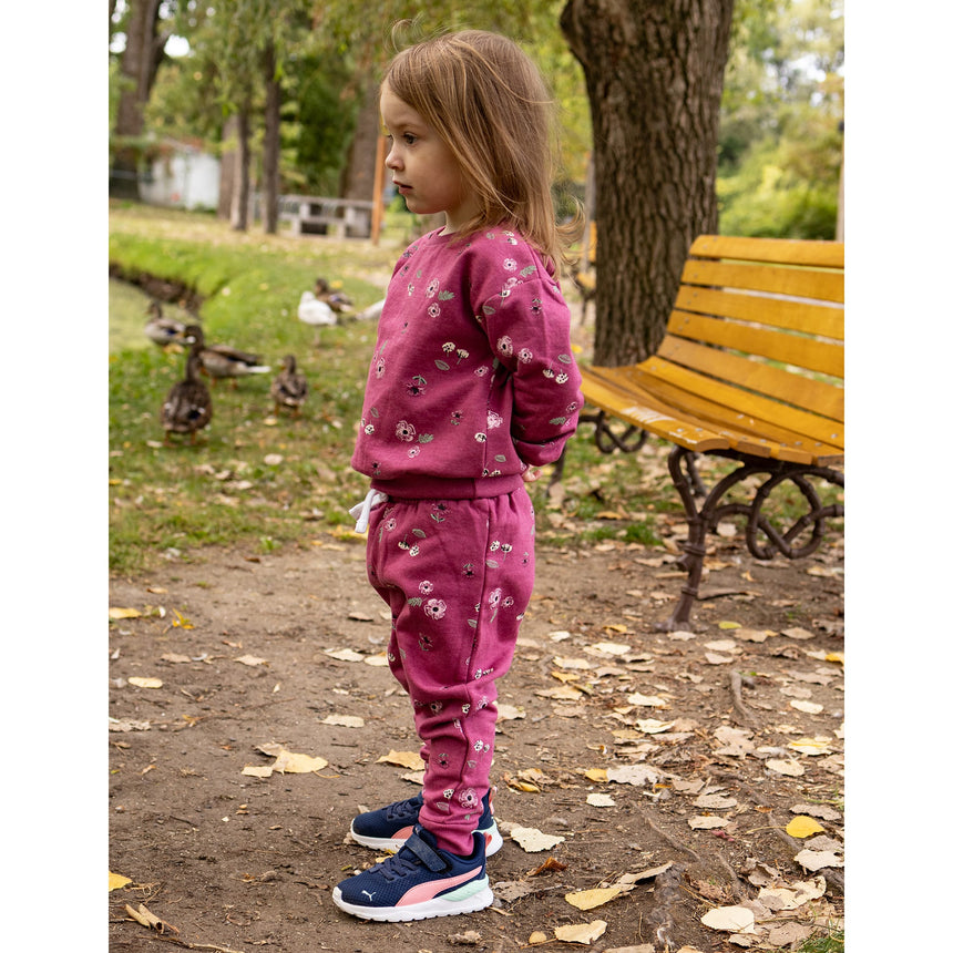 Pantalon Ouaté Fleurs 2-8ans