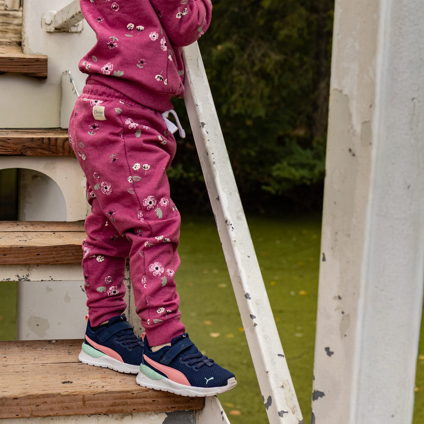 Pantalon Ouaté Fleurs 2-8ans