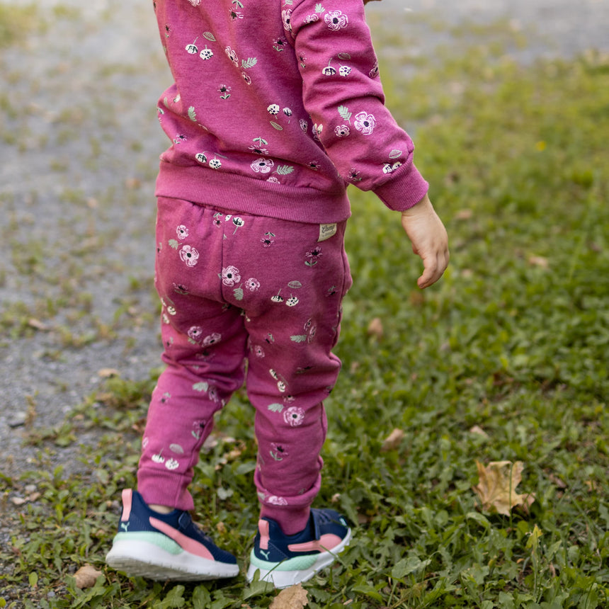 Pantalon Ouaté Fleurs 2-8ans