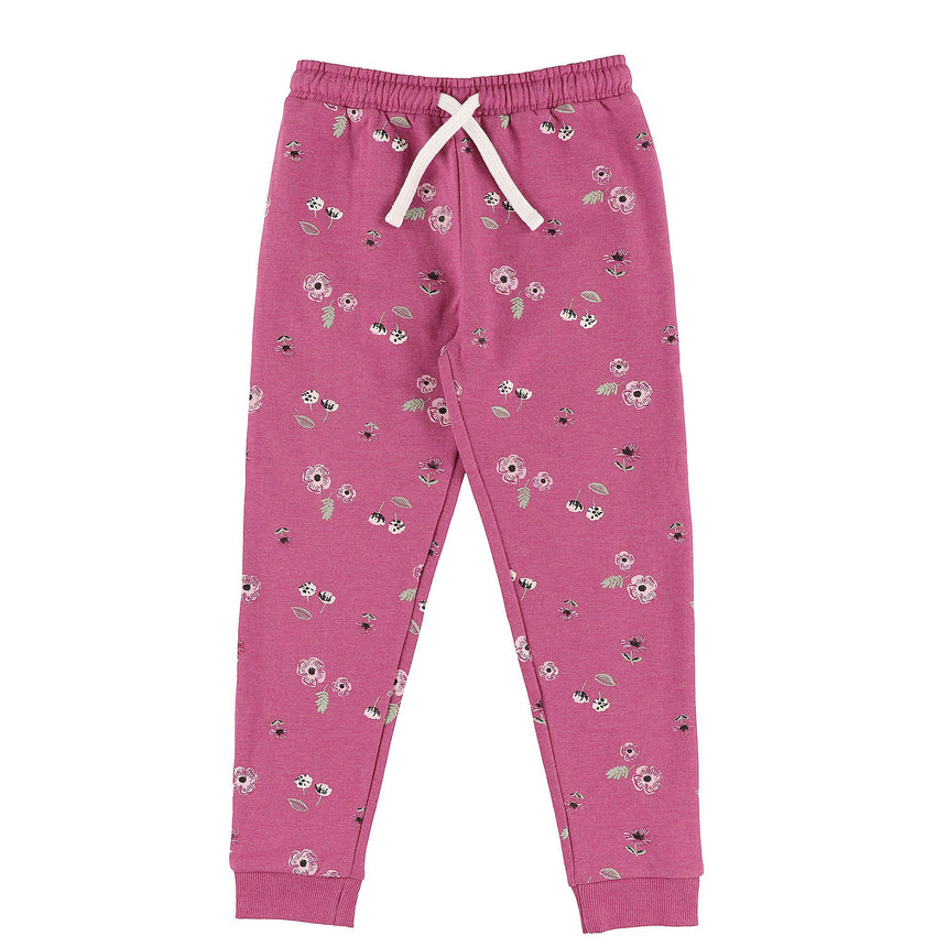 Pantalon Ouaté Fleurs 2-8ans