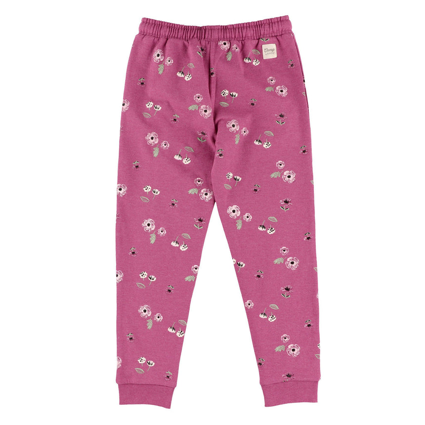 Pantalon Ouaté Fleurs 2-8ans