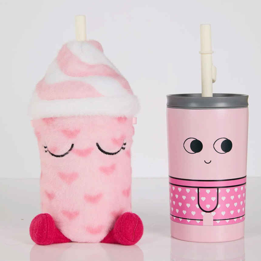 Bouteille et Peluche Fuzzie - Coeurs-Asobu-OBU-SIC30LU-CLÉMENT
