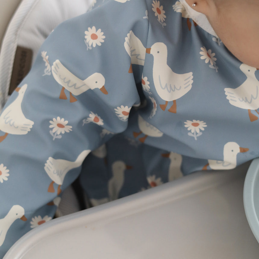 Bavoir Manches Longues 0-36mois - Oies