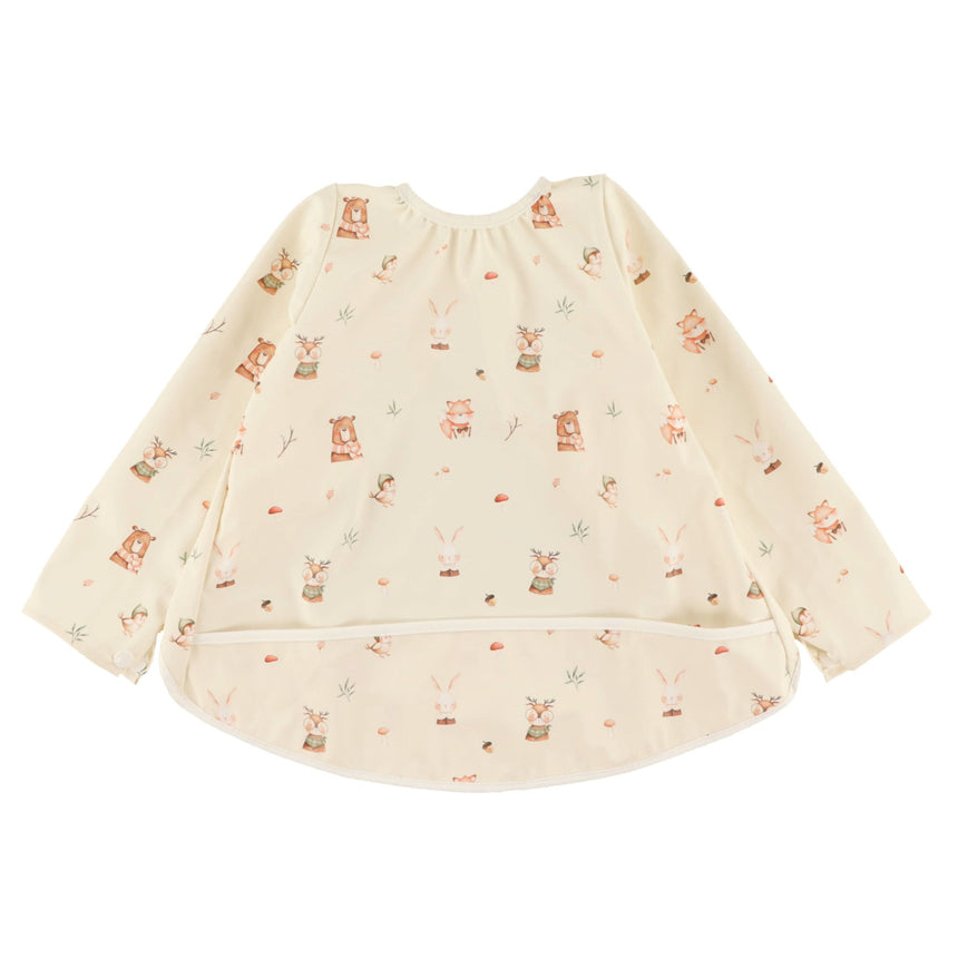 Bavoir Manches Longues 0-36mois - Animaux-Origami-Ivoire-0-18 m-ORG-BAV00063-CLÉMENT