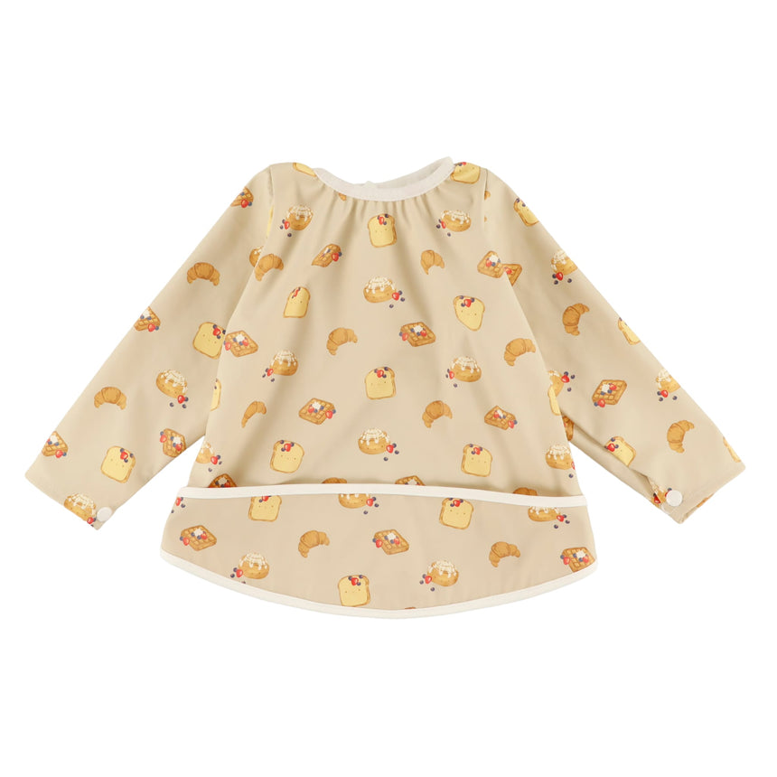 Bavoir Manches Longues Déjeuner 0-36mois-Origami-Beige-0-18 m-ORG-BAV00068-CLÉMENT