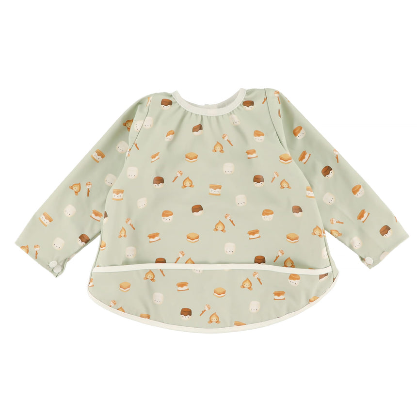 Bavoir Manches Longues S'mores 0-36mois-Origami-Sauge-0-18 m-ORG-BAV00072-CLÉMENT