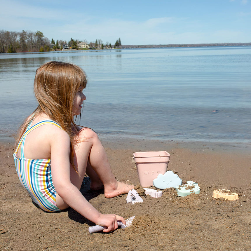 Ensemble Jouet de Plage en Silicone - Pastel-Origami Maison-ORI-W64469-CLÉMENT