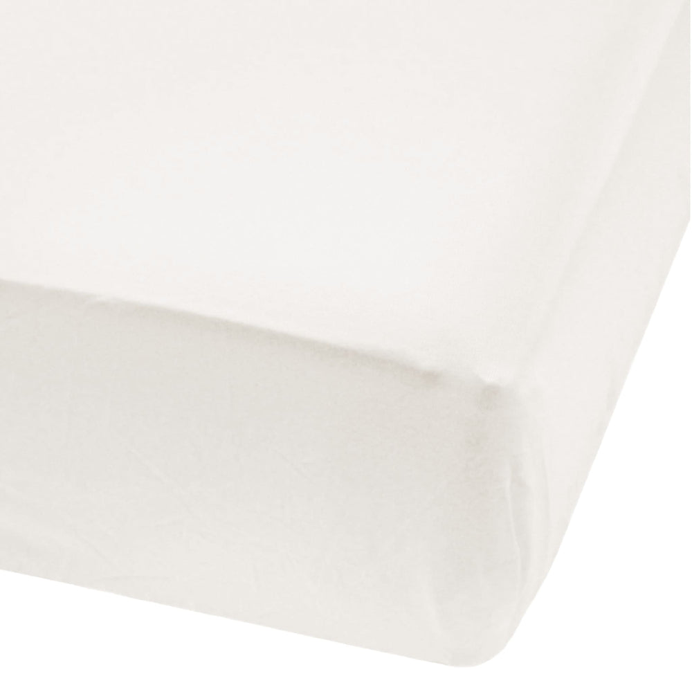Baby Crib Fitted Sheet - Ivory Bamboo